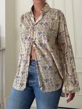 Needles Japan cotton button top
